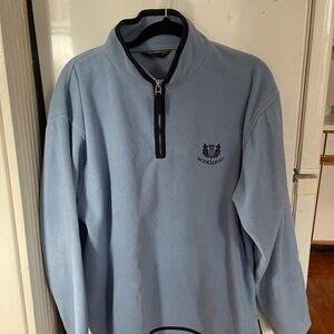 Thick light blue zip up from Scotland
